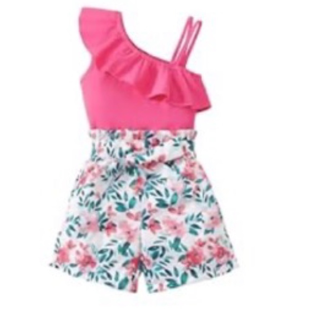 Floral Pink Kids Bottoms